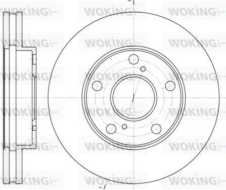 Woking D6571.10 - Disque de frein cwaw.fr