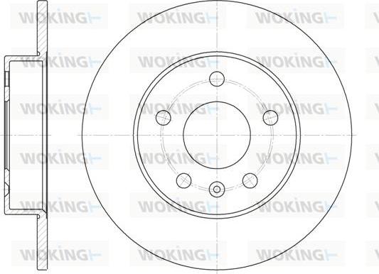 Woking D6578.00 - Disque de frein cwaw.fr