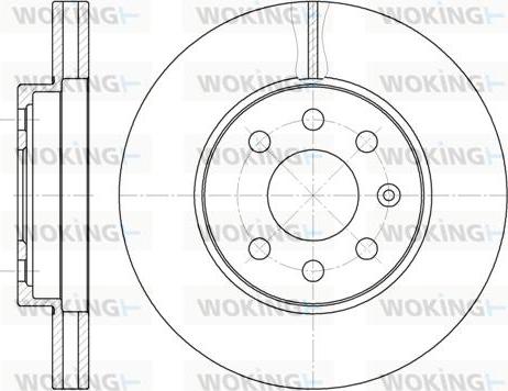 Woking D6573.10 - Disque de frein cwaw.fr