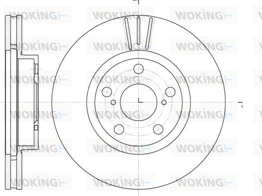 Woking D6577.10 - Disque de frein cwaw.fr