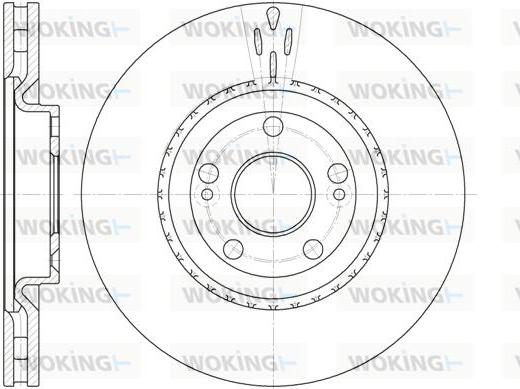 Woking D6696.10 - Disque de frein cwaw.fr