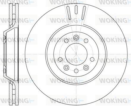 Woking D6691.10 - Disque de frein cwaw.fr