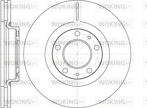 Woking D6693.10 - Disque de frein cwaw.fr