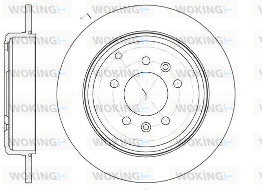 Woking D6692.00 - Disque de frein cwaw.fr