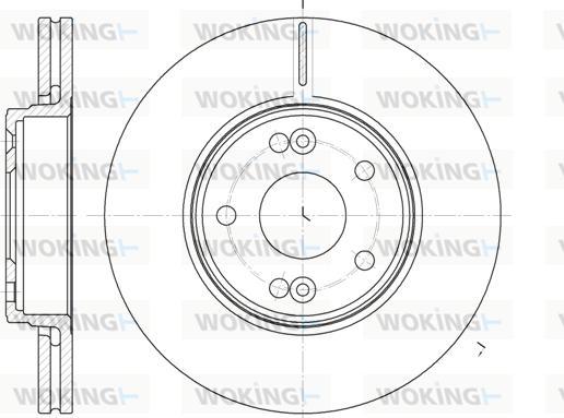 Woking D6697.10 - Disque de frein cwaw.fr