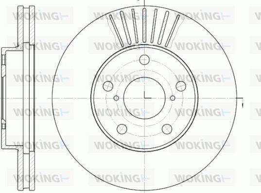 Woking D6640.10 - Disque de frein cwaw.fr