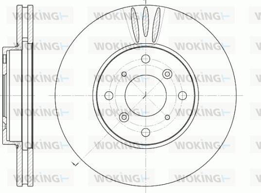 Woking D6641.10 - Disque de frein cwaw.fr