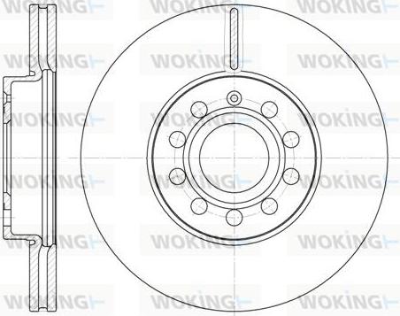 Woking D6648.10 - Disque de frein cwaw.fr