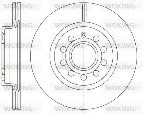 Woking D6647.10 - Disque de frein cwaw.fr