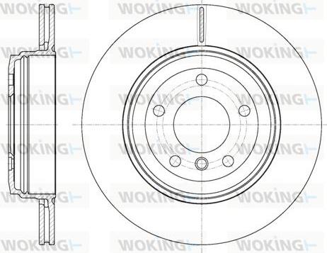 Woking D6654.10 - Disque de frein cwaw.fr