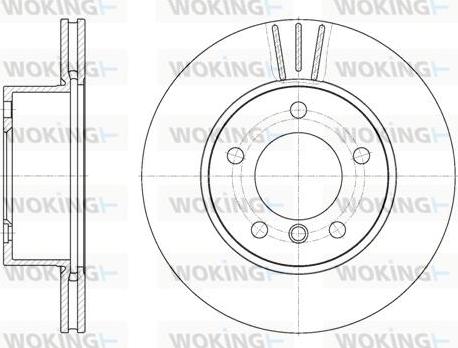 Woking D6651.10 - Disque de frein cwaw.fr