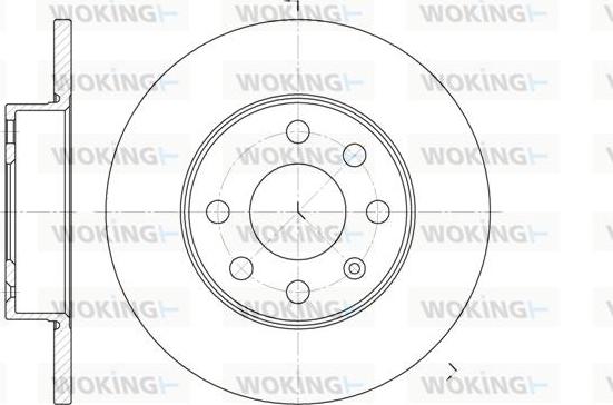 Woking D6664.00 - Disque de frein cwaw.fr