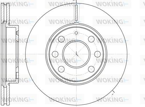 Woking D6665.10 - Disque de frein cwaw.fr