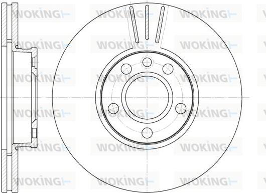 Woking D6660.10 - Disque de frein cwaw.fr