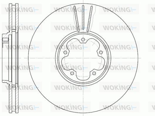 Woking D6608.10 - Disque de frein cwaw.fr