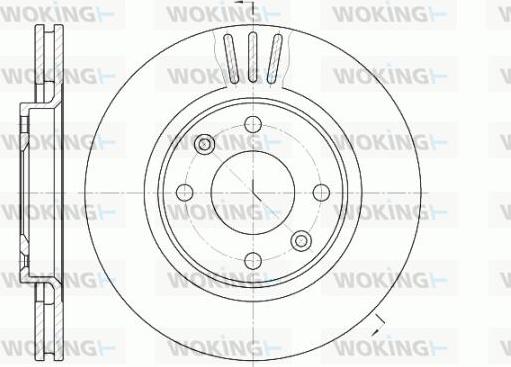 Woking D6603.10 - Disque de frein cwaw.fr