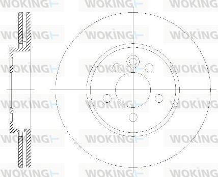 Woking D6614.10 - Disque de frein cwaw.fr