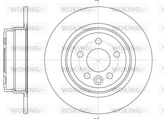 Woking D6615.00 - Disque de frein cwaw.fr