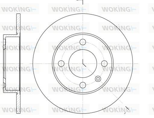 Woking D6616.00 - Disque de frein cwaw.fr