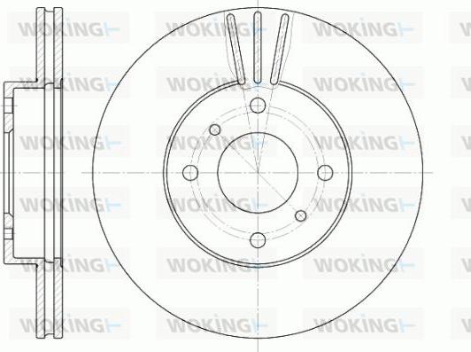 Woking D6610.10 - Disque de frein cwaw.fr