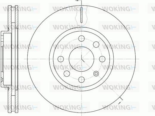 Woking D6611.10 - Disque de frein cwaw.fr