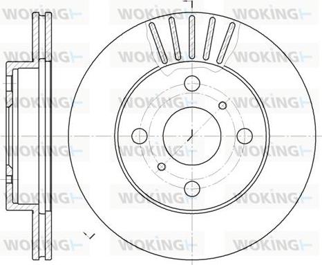 Woking D6618.10 - Disque de frein cwaw.fr