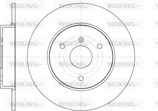 Woking D6617.00 - Disque de frein cwaw.fr