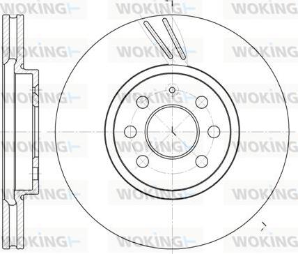 Woking D6684.10 - Disque de frein cwaw.fr