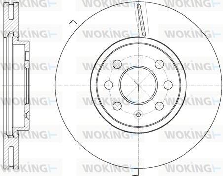 Woking D6685.10 - Disque de frein cwaw.fr