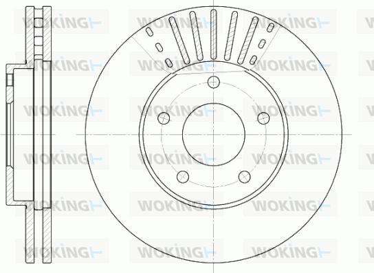 Woking D6681.10 - Disque de frein cwaw.fr