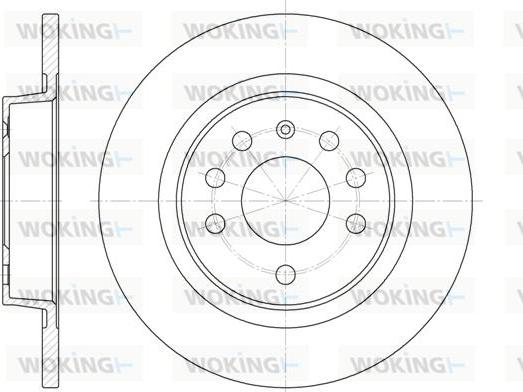 Woking D6688.00 - Disque de frein cwaw.fr