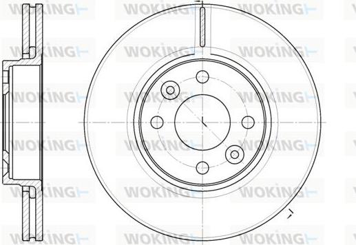 Woking D6683.10 - Disque de frein cwaw.fr