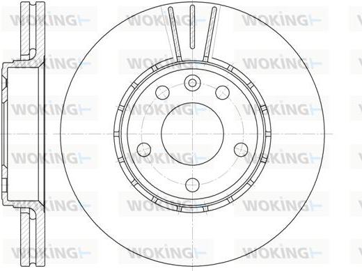 Woking D6682.10 - Disque de frein cwaw.fr