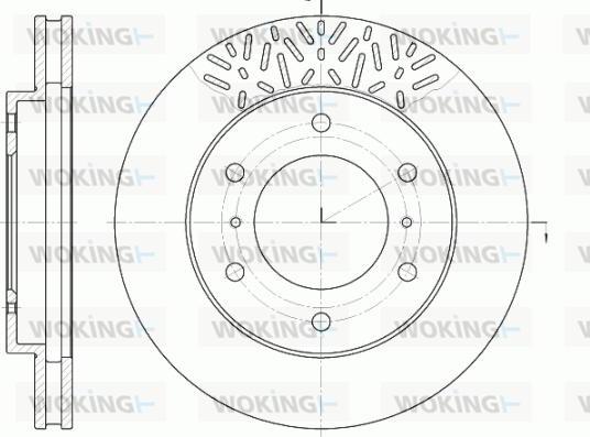 Woking D6639.10 - Disque de frein cwaw.fr