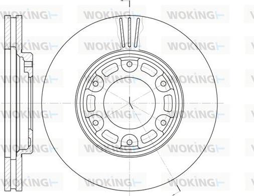 Woking D6634.10 - Disque de frein cwaw.fr