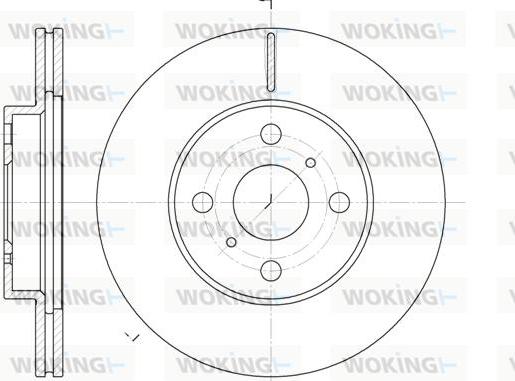 Woking D6635.10 - Disque de frein cwaw.fr