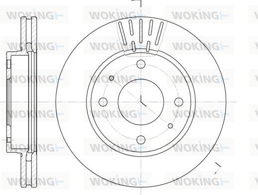 Woking D6633.10 - Disque de frein cwaw.fr