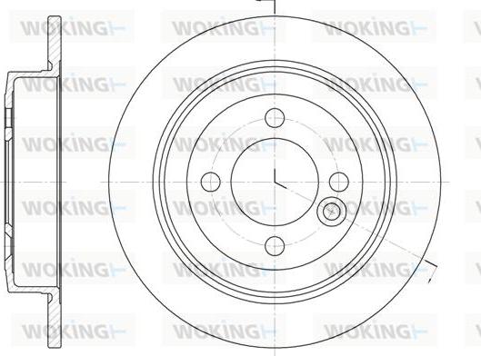 Woking D6629.00 - Disque de frein cwaw.fr