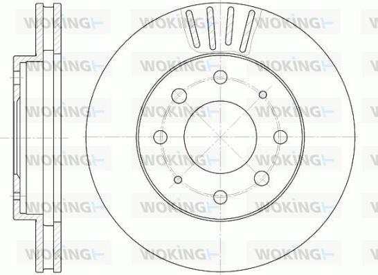 Woking D6625.10 - Disque de frein cwaw.fr