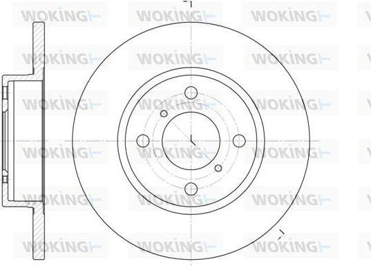 Woking D6621.00 - Disque de frein cwaw.fr