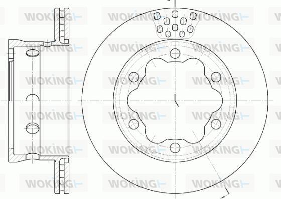 Woking D6623.10 - Disque de frein cwaw.fr