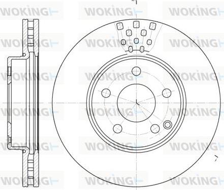 Woking D6676.10 - Disque de frein cwaw.fr