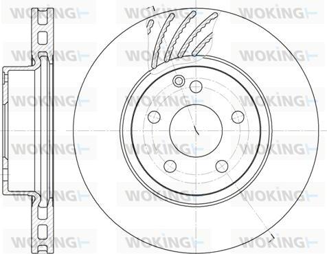 Woking D6677.10 - Disque de frein cwaw.fr