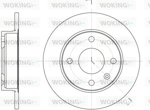 Woking D6094.00 - Disque de frein cwaw.fr