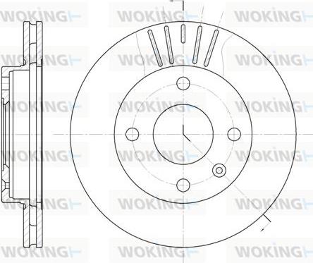 Woking D6096.10 - Disque de frein cwaw.fr