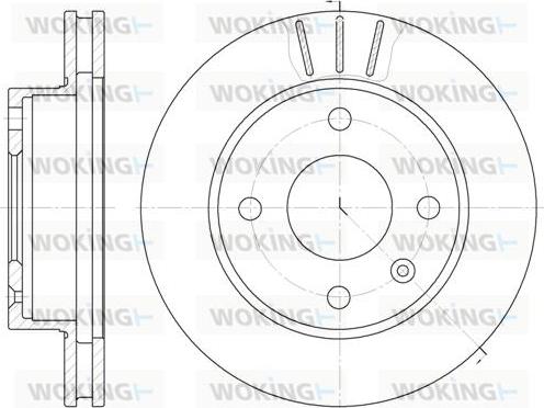 Woking D6097.10 - Disque de frein cwaw.fr