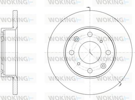 Woking D6040.00 - Disque de frein cwaw.fr