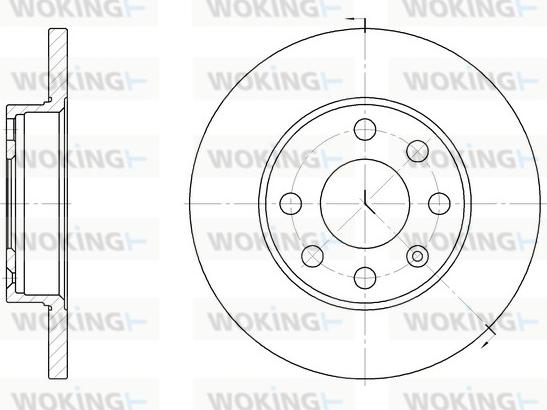 Woking D6059.00 - Disque de frein cwaw.fr