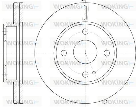 Woking D6056.10 - Disque de frein cwaw.fr