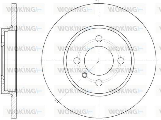 Woking D6058.00 - Disque de frein cwaw.fr